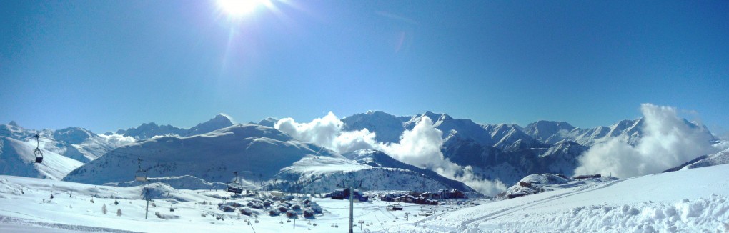 wintersport franse alpen